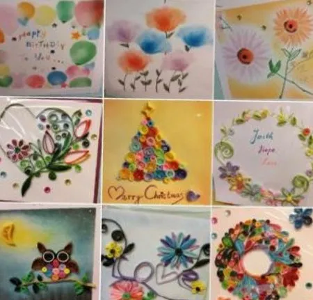 衍紙畫手工班的作品